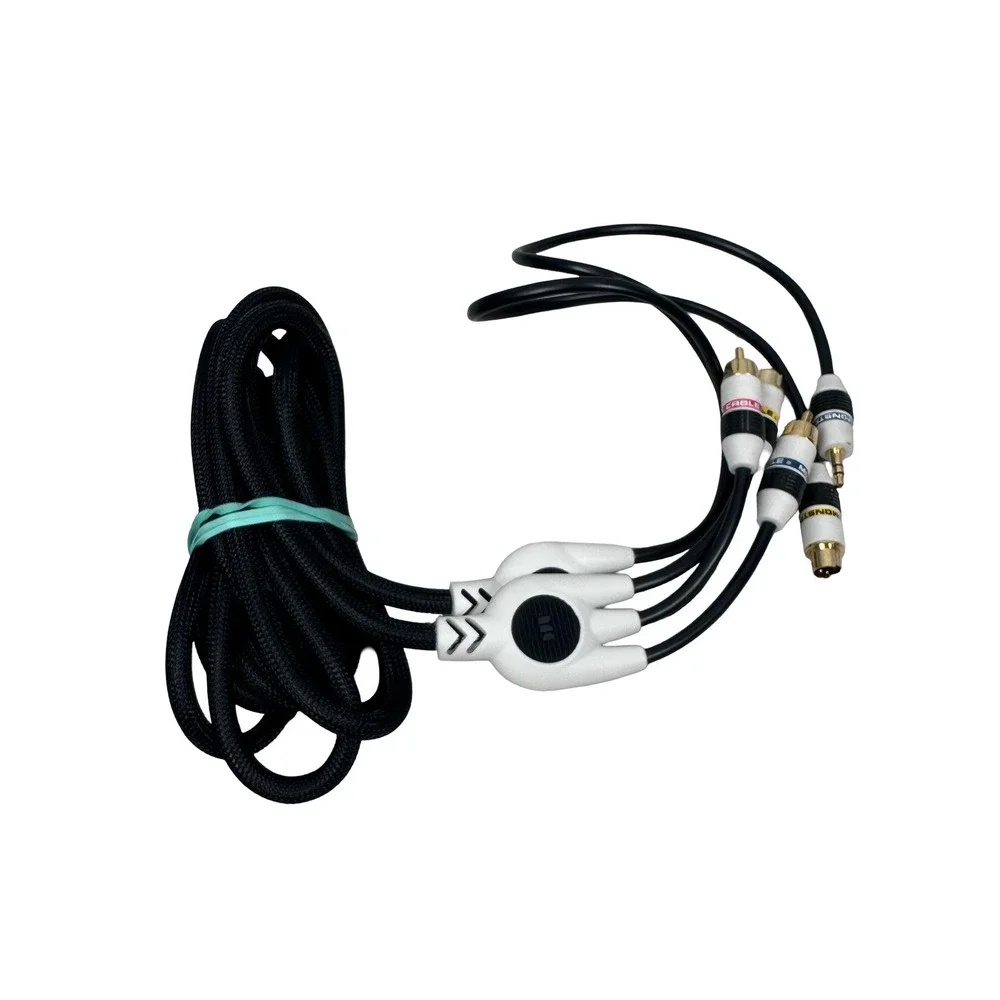 Monster iTV Link Cable 4ft S-Video 3.5mm to RCA Audio Braided Gold Plated Black